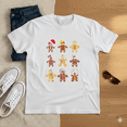 thumbnail image 1 of Cute Gingerbread Man Cookies Kids Christmas Pajama Top Unisex Tee up to Size 5XL, 1 of 2