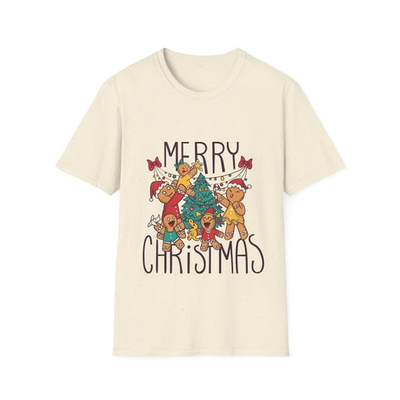 Cute Gingerbread Merry Christmas Holiday Lights Family