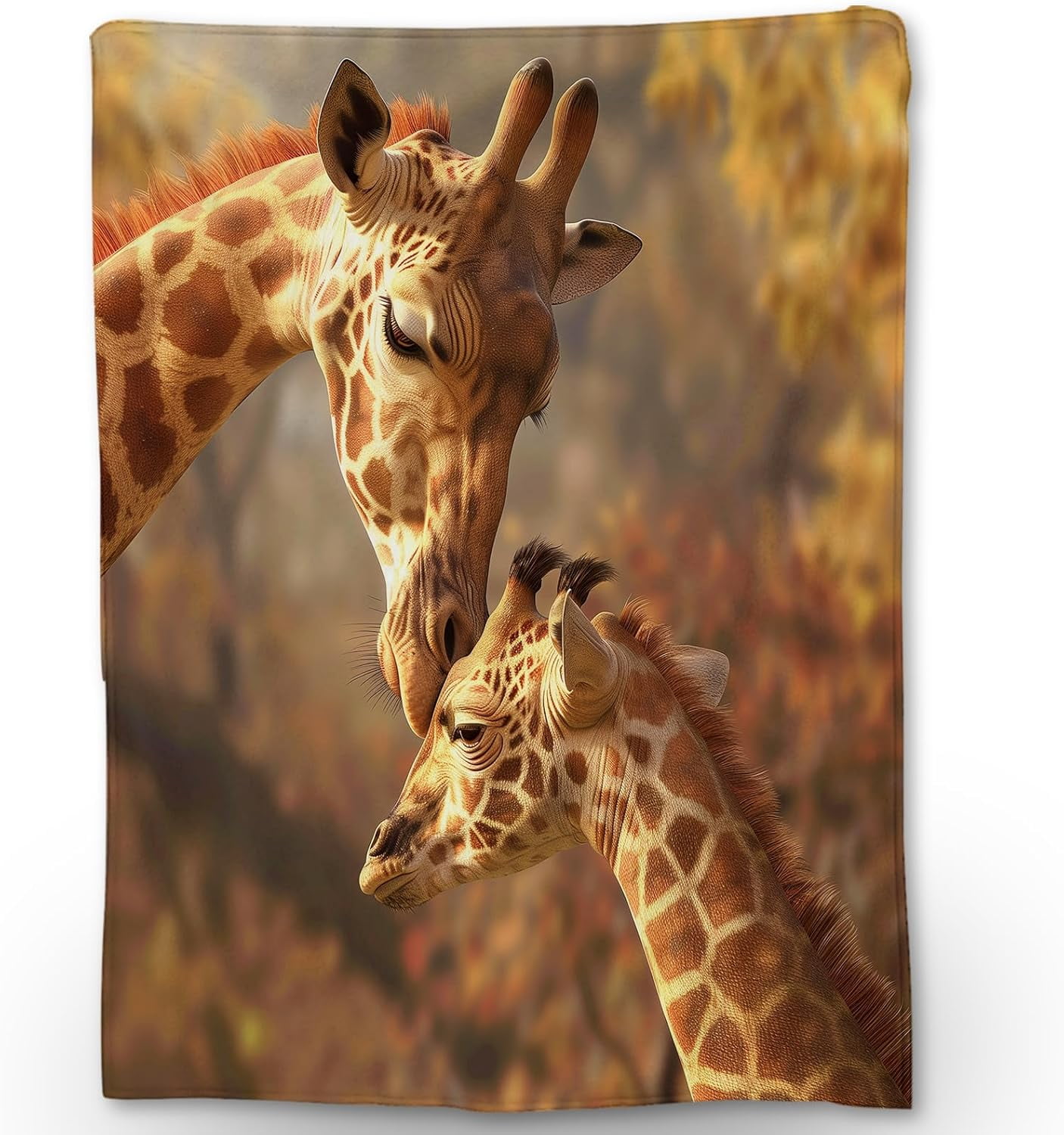 Cute Giraffe Blanket Soft Animal Flannel Throw Blanket for Adults Kids