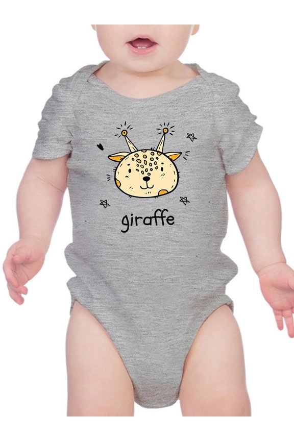 Cute Giraffe Face Doodle Bodysuit Infant -Image by Shutterstock,  6 Months