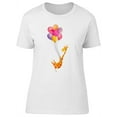 thumbnail image 1 of Cute Giraffe Flying Balloons Tee Women's -Image by Shutterstock, 1 of 2