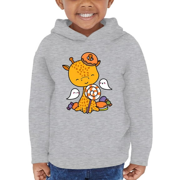 Cute Giraffe Ghosts And Candy Hoodie Toddler -Image by Shutterstock,  2 Toddler