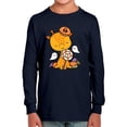 thumbnail image 1 of Cute Giraffe Ghosts And Candy Long Sleeve Toddler -Image by Shutterstock,  2 Toddler, 1 of 4
