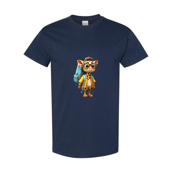 Cute Giraffe Graphic For A Student On The First Day Of School Unisex T-Shirt, for men & women, up to size 5XL