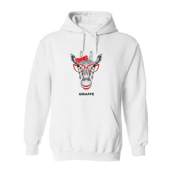 Cute Giraffe Hoodie Women -Image by Shutterstock, Female Medium