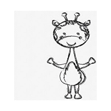 Cute Giraffe Mouse Pad Gaming Mousepad 9.84"(L) x 7.87"(W)