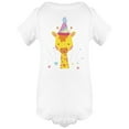 thumbnail image 1 of Cute Giraffe Party Hat Bodysuit Infant -Image by Shutterstock,  Newborn, 1 of 2