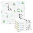 thumbnail image 1 of Cute Giraffe Pattern 6 Pack Kitchen Cleaning Cloths 11'' x 11'', Super Absorbent, Soft Double Layer Plush for Dish and Surface Cleaning, 1 of 9