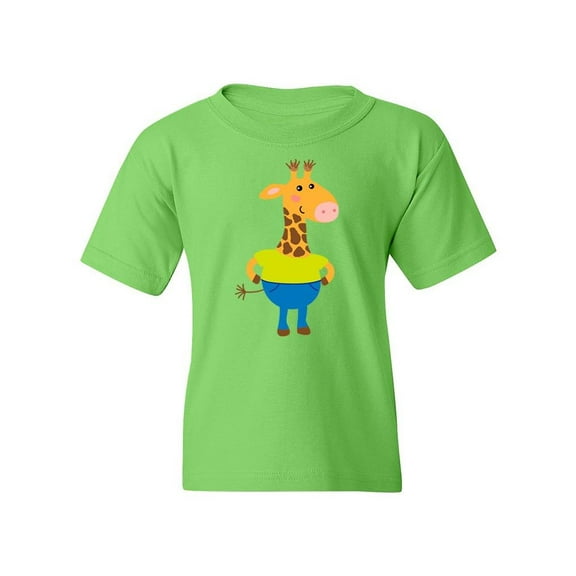 Cute Giraffe T-Shirt Juniors -Image by Shutterstock,  Large