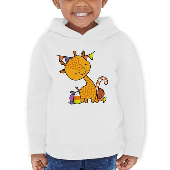 Cute Giraffe W Candy Hoodie Toddler -Image by Shutterstock,  2 Toddler