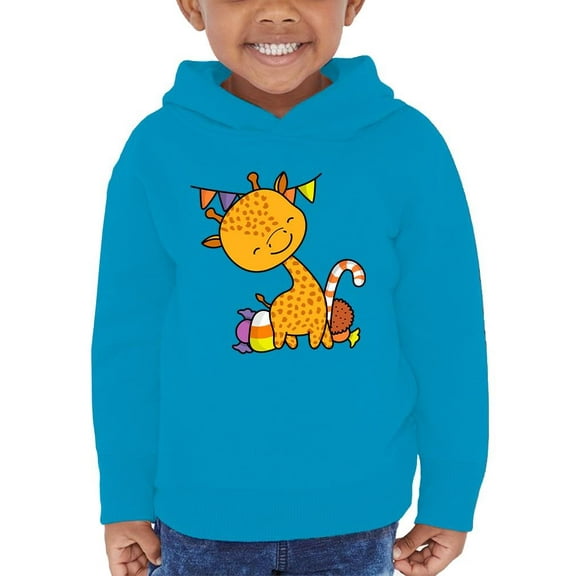 Cute Giraffe W Candy Hoodie Toddler -Image by Shutterstock, 5 Toddler