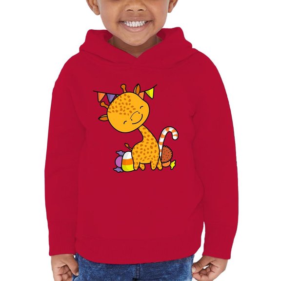 Cute Giraffe W Candy Hoodie Toddler -Image by Shutterstock,  5 Toddler