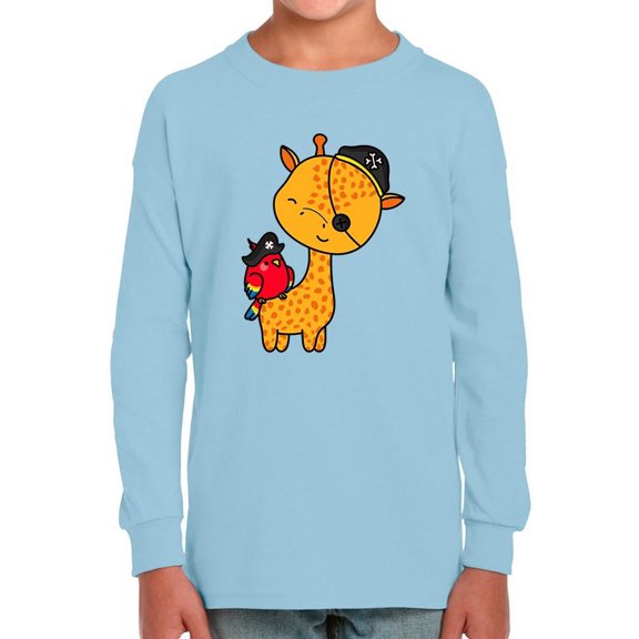 Cute Giraffe W Pirate Costume Long Sleeve Toddler -Image by Shutterstock,  4 Toddler