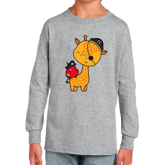 Cute Giraffe W Pirate Costume Long Sleeve Toddler -Image by Shutterstock,  4 Toddler