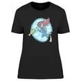 thumbnail image 1 of Cute Girl Diving Under Sea T-Shirt Women -Image by Shutterstock, Female 3X-Large, 1 of 2