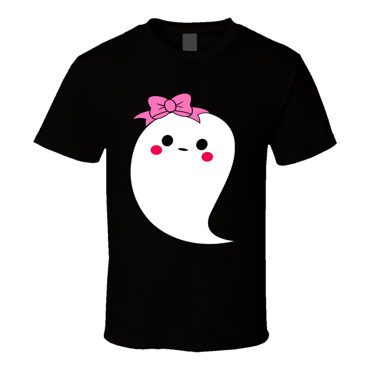 Cute Girl Ghost Halloween Tee Cool Fall T-shirt Holiday Novelty T Shirt
