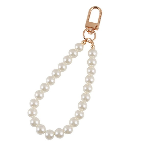 Cute Girl Heart Pearl Keychain Antique Alloy for Key Chain Mobile Phone for Case Bag Schoolbag Pendant Ornaments Trendy