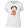 thumbnail image 1 of Cute Girl Holding Love Tee Women's -Image by Shutterstock, 1 of 2