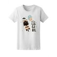 thumbnail image 1 of Cute Girl, Little Black Kitty Tee Women's -Image by Shutterstock, 1 of 2