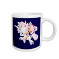 thumbnail image 1 of 3drose, Cute Girl on a Pink Unicorn Illustration, 11oz Mug, 1 of 6