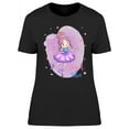 thumbnail image 1 of Cute Girl Pink Tutu T-Shirt Women -Image by Shutterstock, Female Large, 1 of 2