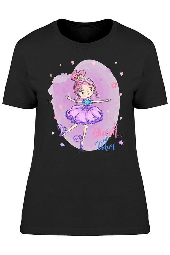 Cute Girl Pink Tutu T-Shirt Women -Image by Shutterstock, Female Large