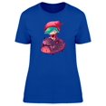 thumbnail image 1 of Cute Girl Riding A Boar, Cartoon T-Shirt Women -Image by Shutterstock, Female XX-Large, 1 of 2