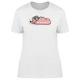 thumbnail image 1 of Cute Girl Sleeping Cartoon T-Shirt Women -Image by Shutterstock, Female Small, 1 of 2