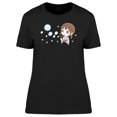 thumbnail image 1 of Cute Girl Soap Bubbles Tee Women's -Image by Shutterstock, 1 of 2