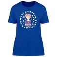 thumbnail image 1 of Cute Girl With A Rose T-Shirt Women -Image by Shutterstock, Female Medium, 1 of 2