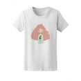 thumbnail image 1 of Cute Girl With Cactus Plant Love T-Shirt Women -Image by Shutterstock, Female Large, 1 of 2