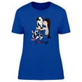 thumbnail image 1 of Cute Girl With Her Dalmatian T-Shirt Women -Image by Shutterstock, Female Large, 1 of 2