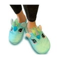 thumbnail image 1 of Cute Girls Women Cozy Unicorn Plush Sherpa Non-Skid Indoor Outdoor Slipper, Sky Blue, Small/Medium, 1 of 4