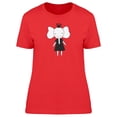 thumbnail image 1 of Cute Girly Elephant With A Crown Tee Women's -Image by Shutterstock, 1 of 2