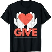 Cute Give Love Charity Hands Volunteering Volunteers gift T-Shirt