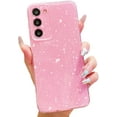 thumbnail image 1 of Cute Glitter Case for Samsung Galaxy S23 (6.1 inch), Neon Bright Sparkly Bling Silicone Phone Cover for Women Girls (Pink), 1 of 13