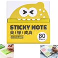 thumbnail image 1 of Cute Glittery Sticky Notes Transparent Sparkle Post It Notes Pull Out Paper Memo Pads 80 Sheets For Back To School Planner Journal Home Office Supplies School Supplies Bulk,yellow, 1 of 7