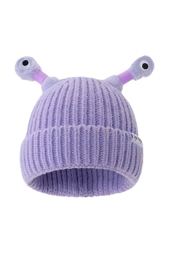 Cute Glowing Knit Hat with Built-in LED Lights for Winter Warmth and Illuminated Fashion Accessory