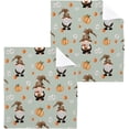 thumbnail image 1 of Cute Gnome Halloween Thanksgiving Washcloth 12x12in Set, 2 Pack Absorbent Cotton Towel Square Kitchen Dishes Towels, Soft Cleaning Face Hand Towel Fast Drying, 1 of 7