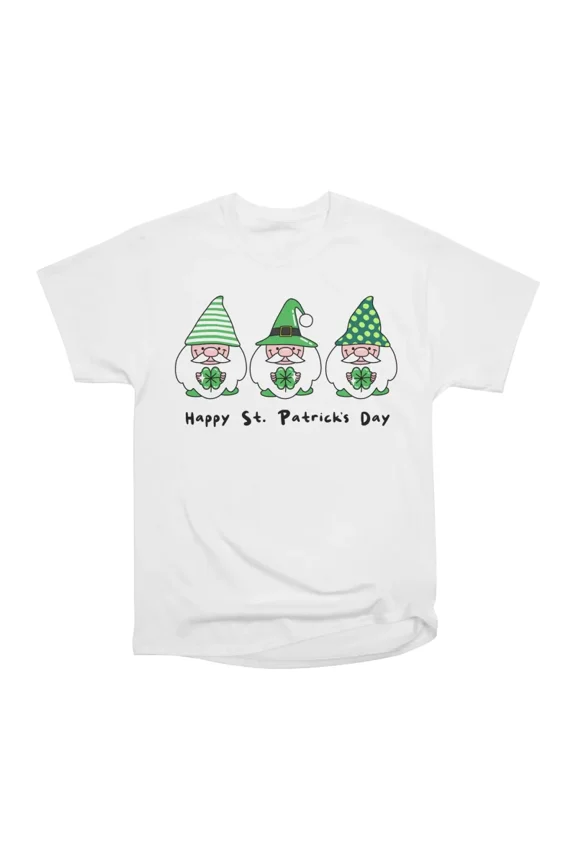 Cute Gnome Happy St Patricks Day T-Shirt Tee Gift For Him Merch For Her Apparel For Friend