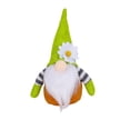 thumbnail image 1 of Cute Gnome Plush Doll with Small Flowers Whimsical Spring Home Decor Swedish Tomte Nisse Faceless Desktop Ornament Handmade Gift All-Season Decoration 7 inch Green, 1 of 7