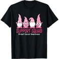 thumbnail image 1 of Cute Gnome Support Squad Breast Cancer Awareness T-Shirt, 1 of 3