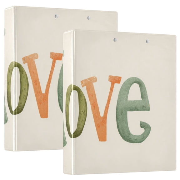 Cute Gnome with Love St Patricks Day Round Ring Binder 3 Rings 1.5" Capacity File Storage for A4 Size 1 Pack