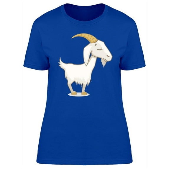 Cute Goat Cartoon Tee Women's -Image by Shutterstock