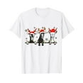 thumbnail image 1 of Cute Goats Christmas Lights Funny Farm Animal Christmas T-Shirt White Tee, 1 of 7