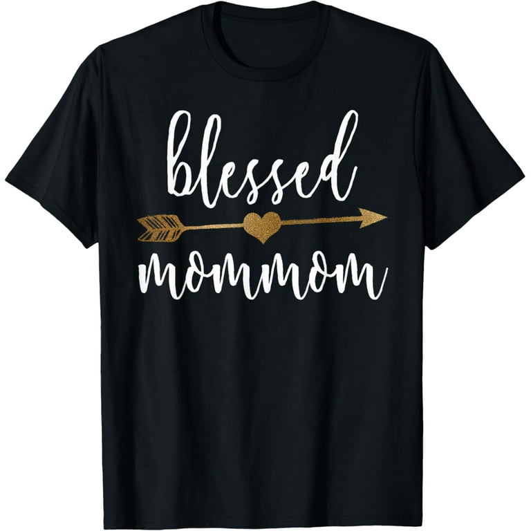 Cute Gold Arrow Blessed Mommom Shirt Thanksgiving Shirt Cute Gold Arrow Blessed Mommom Shirt Thanksgiving Shirt