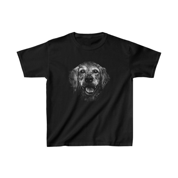 Cute Golden Dog Retriever Dog Lover Kids T-Shirt