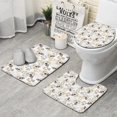 thumbnail image 1 of Cute Golden Retriever Bathroom Rugs Sets 3 Piece,Toilet Cover Set,Absorbent Non Slip Bathroom Mats Sets with U-Shaped Contour Rug Toilet Rug Set, 1 of 5