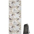 thumbnail image 1 of Cute Golden Retriever Hot Yoga Mat Towel Non Slip for Hot Yoga - Quick-Drying Yoga Mat Cover with 4 Corner Pockets with Travel Bag - Hot Yoga Towel Non Slip 74"x26", 1 of 6