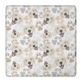 thumbnail image 1 of Cute Golden Retriever Square Fitted Tablecloth with Elastic Edge,Square Table Cover,Washable Elastic Table Cover for Home Kitchen Party Decor 36"x36", 1 of 6